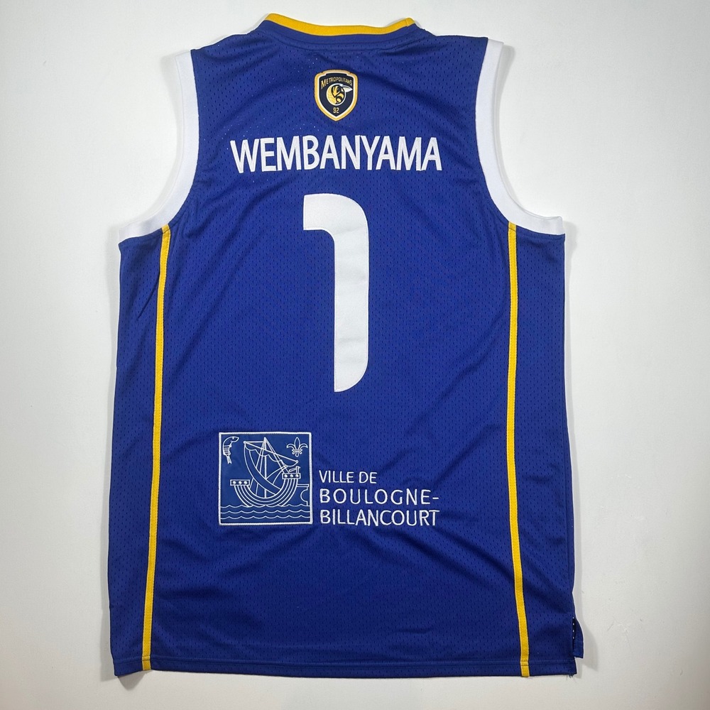 Victor Wembanyama Metropolitans 92 Jersey Mens 2XL Authentic Classics Basketball